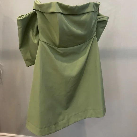 Sage Bow Back Romper - Picture 2 of 5